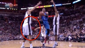 That Time Russell Westbrook Kicked Tim Duncan In The Balls