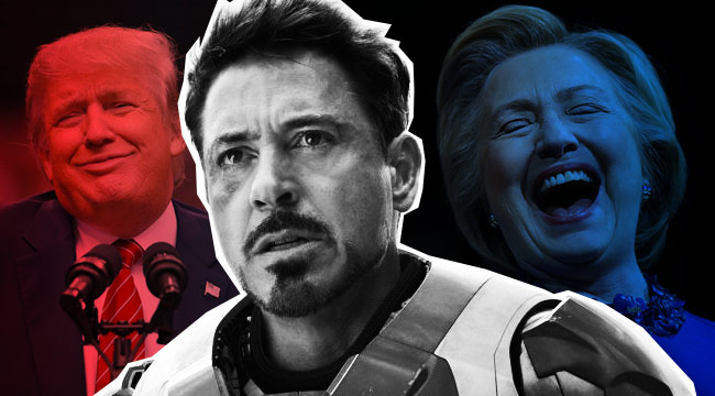 tony stark hillary clinton