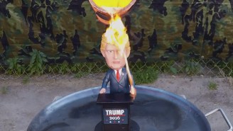Let’s See If A Donald Trump Bobblehead Can Withstand Molten Copper