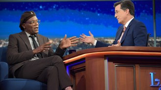 Stephen Colbert asks Samuel L. Jackson the big questions on ‘The Late Show’