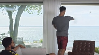 D’Angelo Russell Pokes Fun At His Embarrassing Phone Incident In This New Foot Locker Commercial