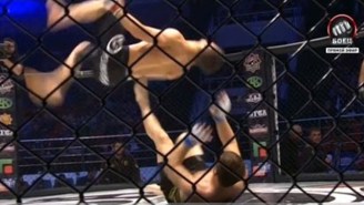 This Twisting Flip Into A Guard Pass Is One Of The Craziest MMA Maneuvers Ever
