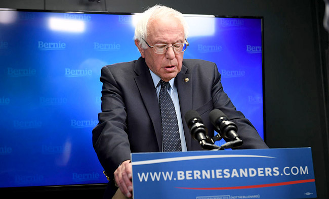 Bernie Sanders Campaigns in Burlington