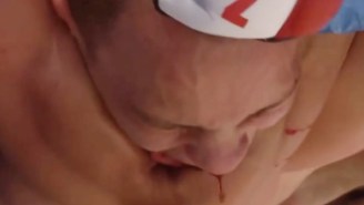 Watch This Russian MMA Fighter Get Blood Squeezed Right Out Of His Head