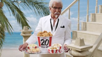 George Hamilton Is The ‘Extra Crispy’ Colonel In KFC’s New Commercials, For Obvious Reasons
