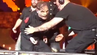 Slipknot’s Corey Taylor Updates Fans After Taking A Scary Fall Off Stage