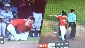 This Inspirational Baseball Player Dabbed After Fouling A Pitch Right Into His Own Balls