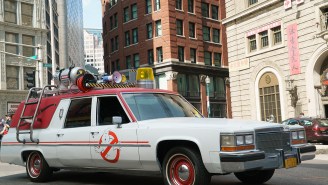 You can get a free ride in the Ghostbusters’ Ecto-1 this weekend