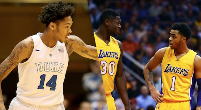 Brandon Ingram, Julius Randle, D'Angelo Russell