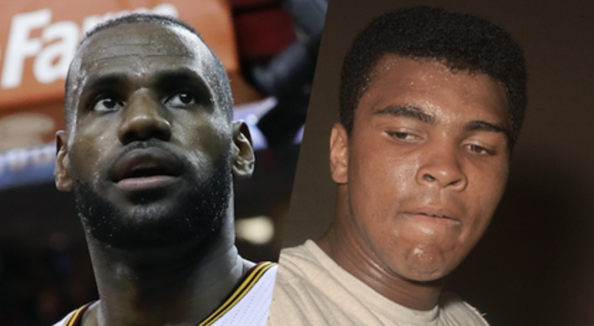 lebron james, muhammad ali