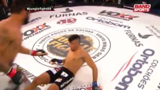 Watch An MMA Fighter Get Knocked Out Three Times Before The Ref Steps In