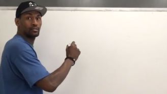 Metta World Peace Uses A White Board To Explain Why The NBA Definitely Isn’t Rigged