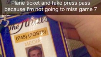 This Resourceful Fan Conned His Way Into Game 7 With A Very Fake Credential