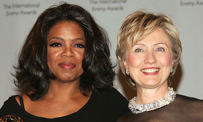 Oprah and Hillary Clinton 2005
