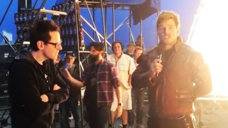 Chris Pratt And James Gunn Went Live From The ‘Guardians’ Set For A Big Announcement
