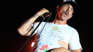 Anthony Kiedis helps save baby during Carpool Karaoke sketch