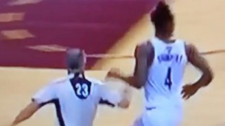 This Referee Forced A Turnover By LeBron James After Tripping Iman Shumpert