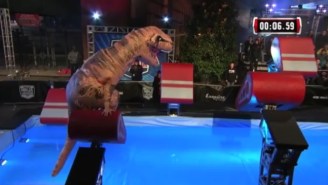 A T-Rex Competed On ‘American Ninja Warrior,’ And It’s As Amazing As You’d Imagine