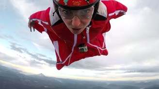 This Woman Takes Her Wingsuits Over An Active Volcano Without Breaking A Sweat