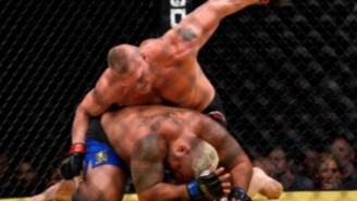 Brock Lesnar Returns To The UFC To Slam His Ham-Handed Fists Into Mark Hunt At UFC 200