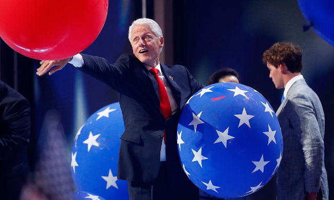 Bill Clinton DNC balloons