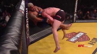 Here’s Super Slow Motion Footage Of Brock Lesnar Body Slamming Mark Hunt At UFC 200