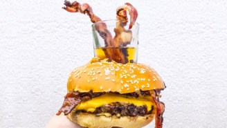 How Far Would You Go For A Bacon Cheeseburger With A Shot Of Bourbon In The Middle?