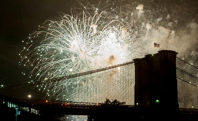 Fourth Of July Fireworks Light Up The Skies Over New York City