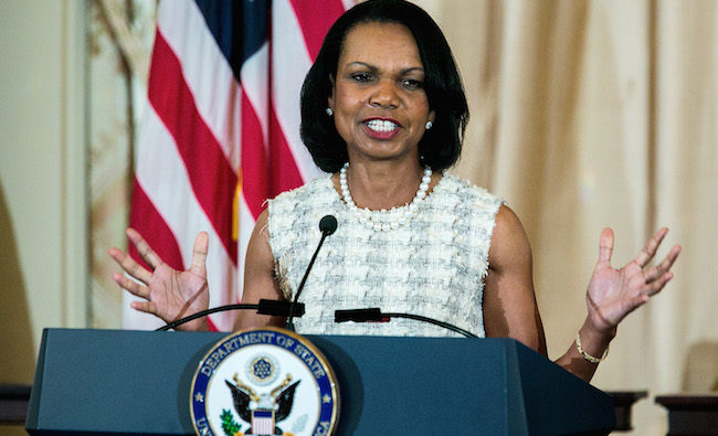 John Kerry Unveils Portrait Of Condoleezza Rice At State Department
