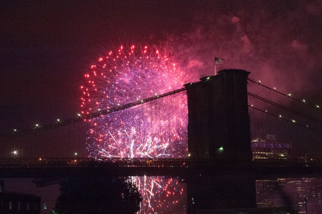 Fourth Of July Fireworks Light Up The Skies Over New York City