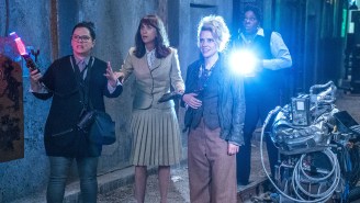 Who’s the ‘Ghostbusters’ super fan mentioned in the closing credits?