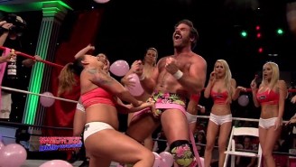 Joey Ryan’s Surprise In-Ring Bachelor Party Ended With The World’s Most Dangerous Lap Dance