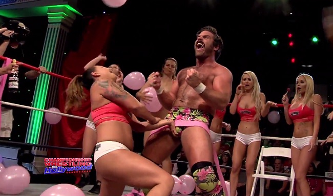 Bachelor Party Porn Pro - Watch Joey Ryan's In-Ring Bachelor Party End In A Lap Dance ...