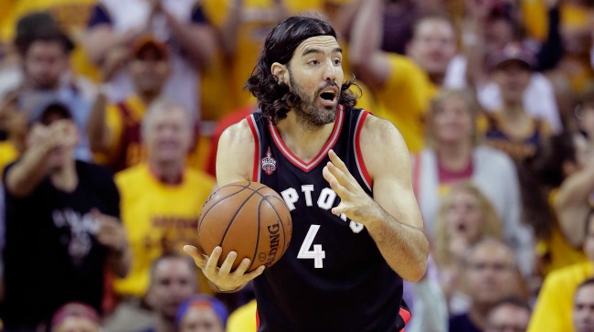 in game five of the Eastern Conference Finals during the 2016 NBA Playoffs at Quicken Loans Arena on May 25, 2016 in Cleveland, Ohio. NOTE TO USER: User expressly acknowledges and agrees that, by downloading and or using this photograph, User is consenting to the terms and conditions of the Getty Images License Agreement.