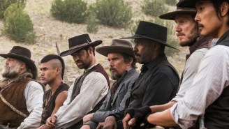 Denzel Washington and Chris Pratt plus five others = The Magnificent Seven