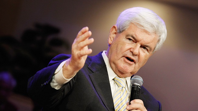 Newt Gingrich Campaigns In Florida On Final Weekend Before Primary