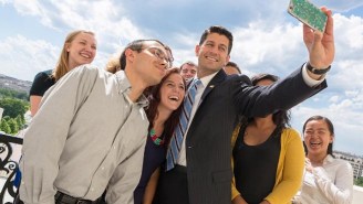 Paul Ryan Took A Colorless Selfie With Capitol Hill Interns And The Internet Pounced On Him