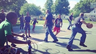 Police Officers Played Pick-Up Basketball With Neighborhood Kids, Because Everything Isn’t Always Terrible
