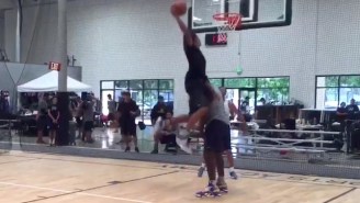 Here’s Shaq Letting His Teenage Son Jam On Him So He Learns How To Take Contact