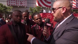 The New Day Answers Our Red Carpet Questions While Playing ‘Pokémon Go’