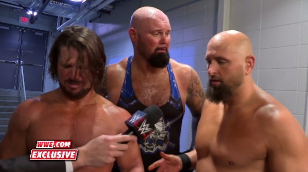 AJ Styles Luke Gallows Karl Anderson The Club WWE