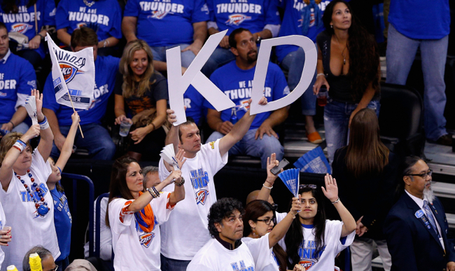 thunder fans kevin durant