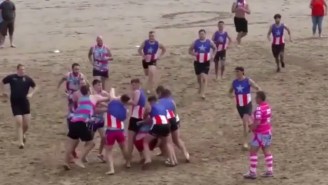 Beach Rugby Is A Thing In Wales, And It Has Brawls And A Hilarious Commentator