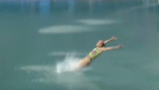 A Decorated Russian Diver Scores A 0.00 After A Heartwrenching Back Flop