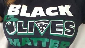 People Are Outraged By A Restaurant Selling ‘Black Olives Matter’ Shirts As A Joke