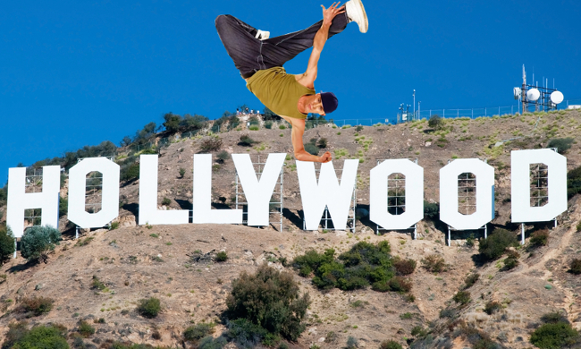 Channing Tatum dancing on Hollywood