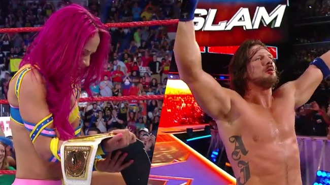 Sasha Banks AJ Styles