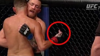 Nate Diaz Flipped Off And Cursed Out Conor McGregor’s Corner During UFC 202