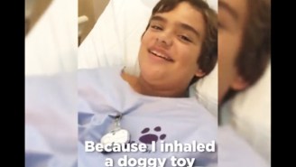 A Kid Landed In The ER After Inhaling A Squeaky Dog Toy, And He’s Suffering The Most Obvious Side Effect