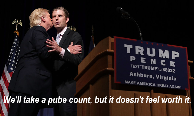 Donald Trump pube count